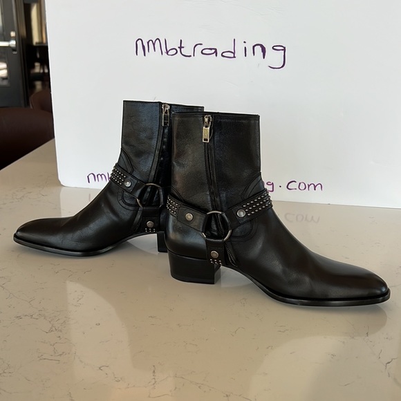 Saint Laurent Paris size 43(10B) genuine leather black boots - Picture 7 of 8